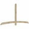Ekena Millwork Bellingham Rough Sawn Timber Gable Bracket, Douglas Fir, 96"W x 48"H x 2"D x 4"F, 12/12 Pitch GBW096X48X0204BEL00RDF - alternate 2